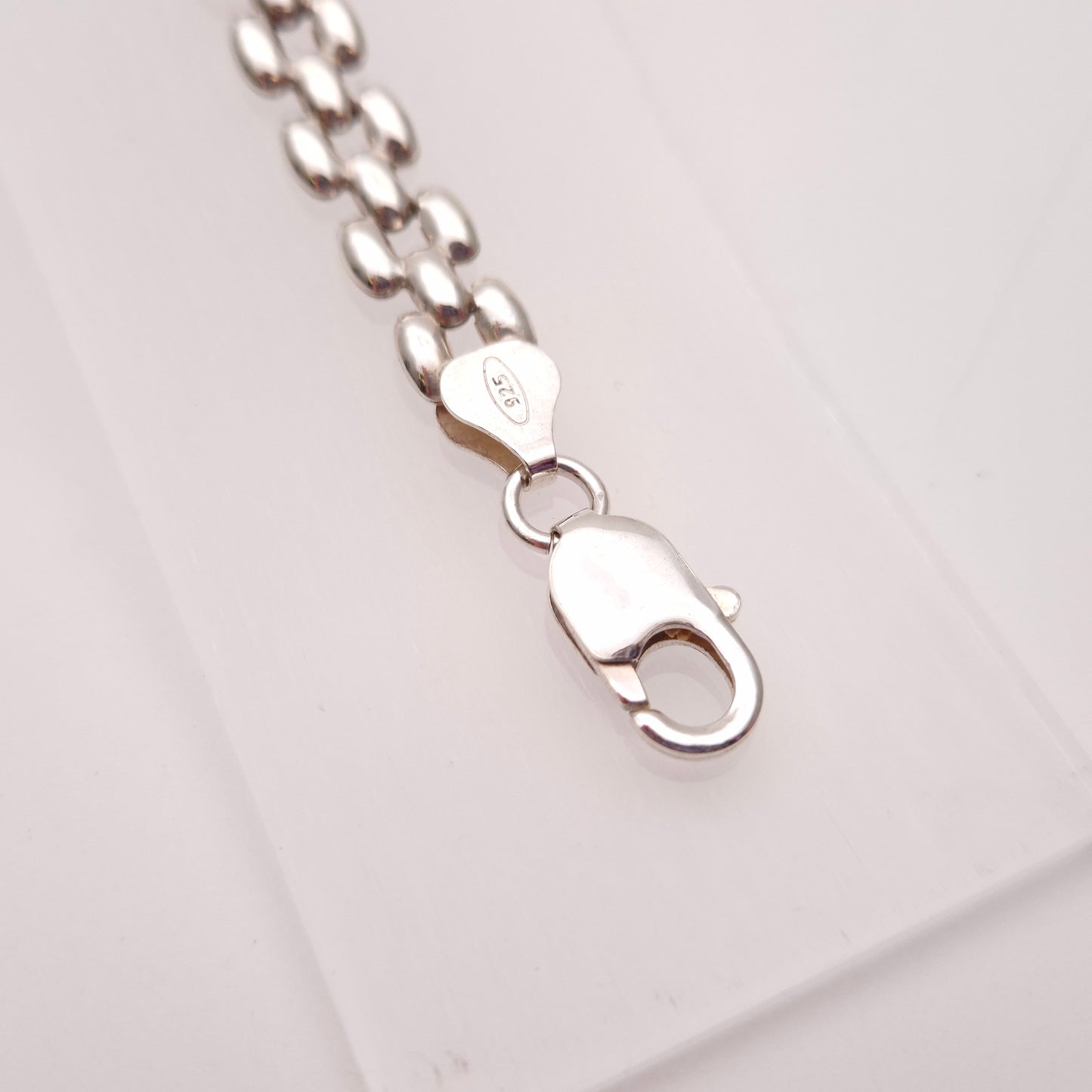 Sterling Silver Hollow Bubble Y Link Bracelet