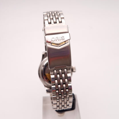 Gents Vintage Stainless Steel Blue Dial Oris Watch