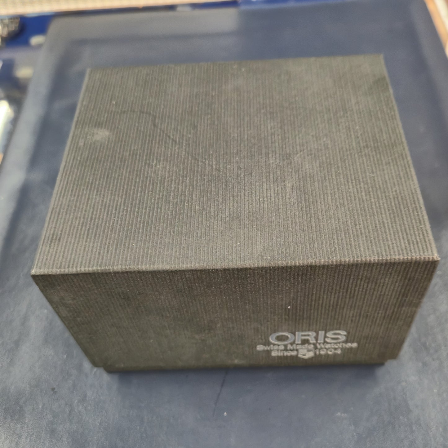 Gents Vintage Stainless Steel Blue Dial Oris Watch