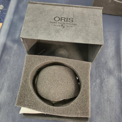 Gents Vintage Stainless Steel Blue Dial Oris Watch