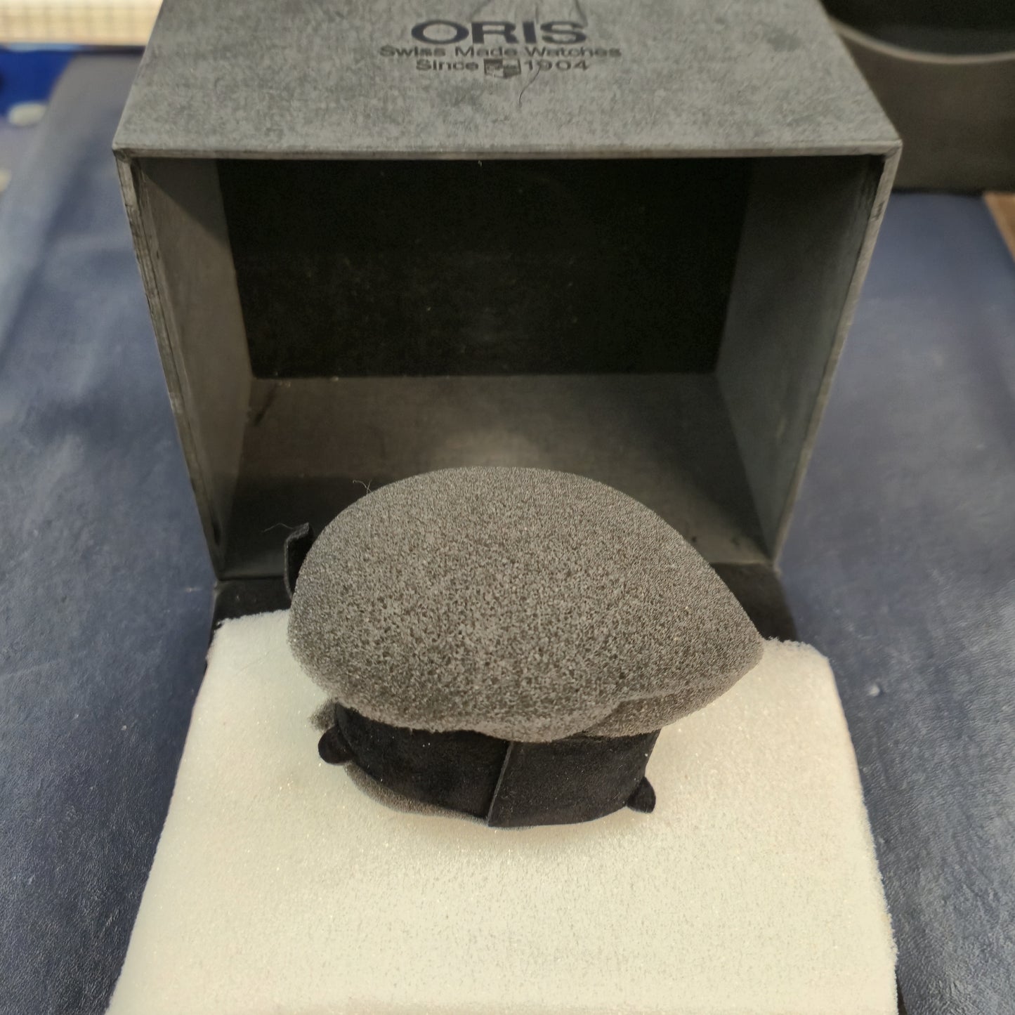 Gents Vintage Stainless Steel Blue Dial Oris Watch