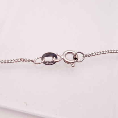 9ct White Gold Pear Shaped Tanzanite and Diamond Cluster Pendant &Chain Necklace
