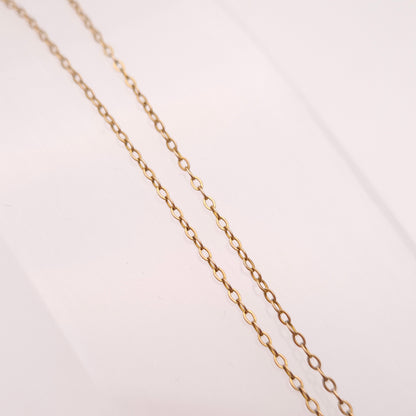 9ct Yellow Gold Antique Garnet & Seed Pearl Wreath Drop Pendant Necklace