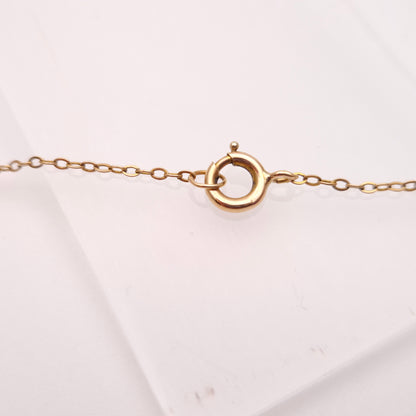 9ct Yellow Gold Antique Garnet & Seed Pearl Wreath Drop Pendant Necklace