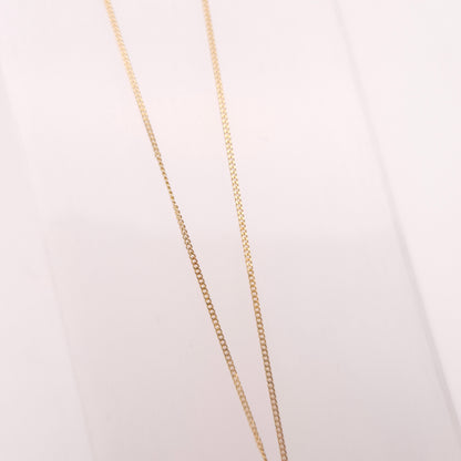 9ct Yellow Gold Diamond Set Donut / Ring Pendant With Swinging Bar Necklace