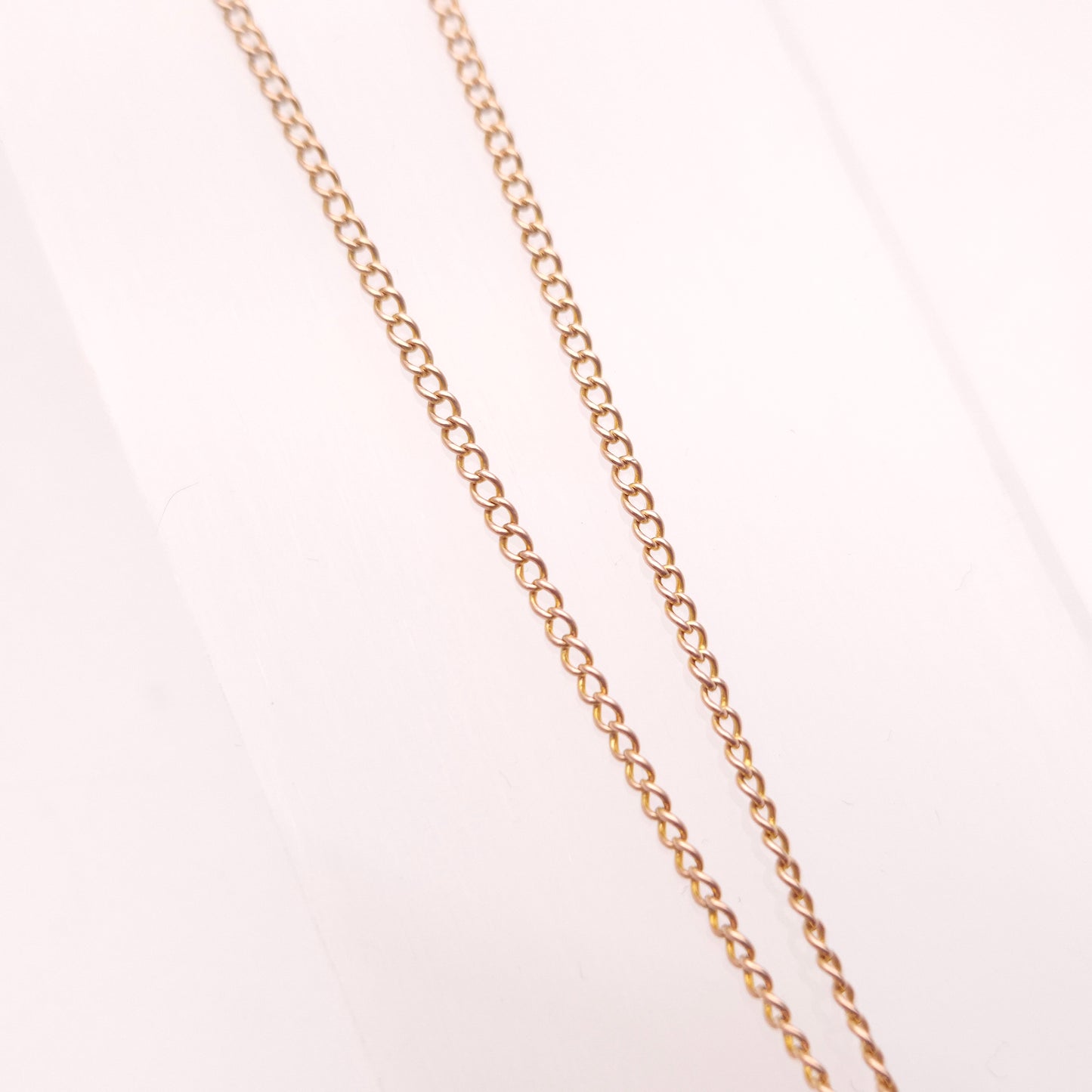 9ct Yellow Gold Antique Aquamarine and Seed Pearl Art Nouveau Openwork Necklace