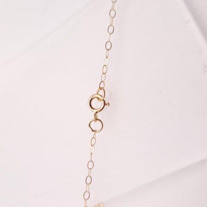 9ct Yellow Gold Vintage Oval Cabochon Moonstone Solitaire Pendant Necklace