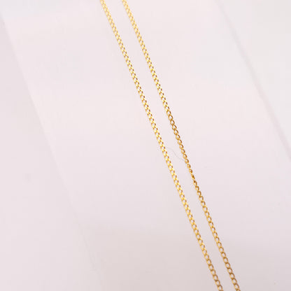 9ct Two-Tone White and Yellow Gold Diamond Set T-Bar Pendant and Chain Necklace