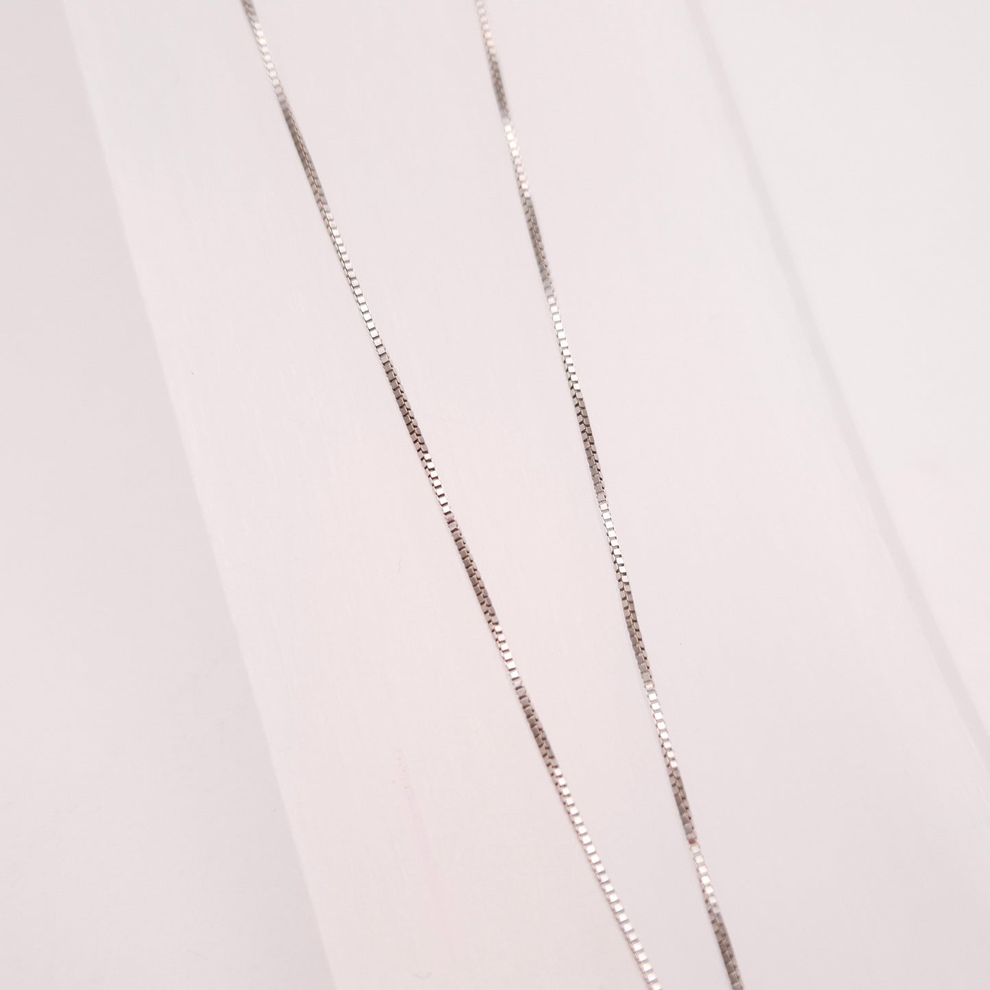 18ct White Gold Diamond Crossover Pendant and Chain Necklace