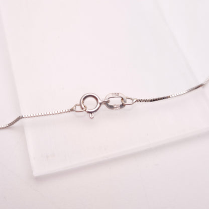 18ct White Gold Diamond Crossover Pendant and Chain Necklace