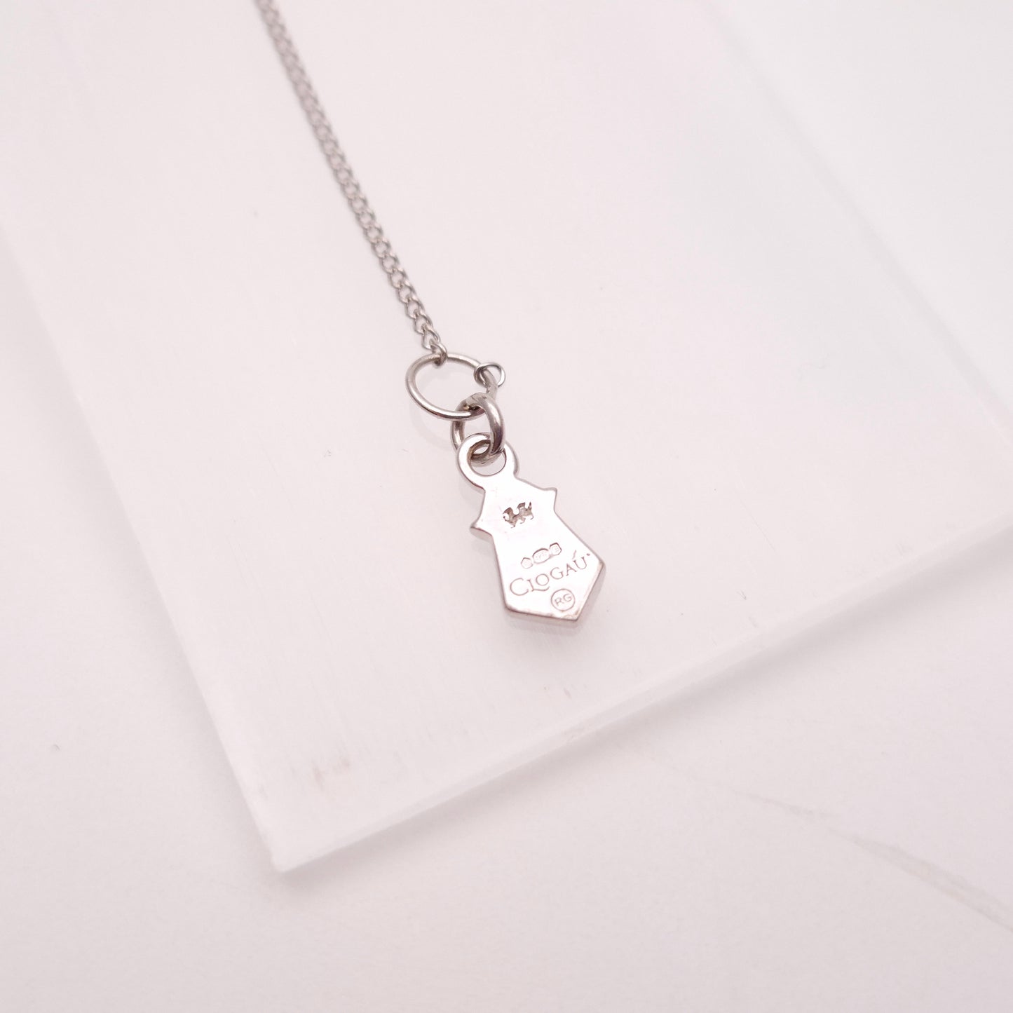 Sterling Silver and Rose Gold Clogau Hearts Entwined / Eternal Love Necklace