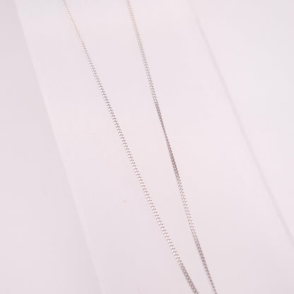 9ct White Gold Amethyst and Diamond Teardrop Pear Shaped Pendant Necklace