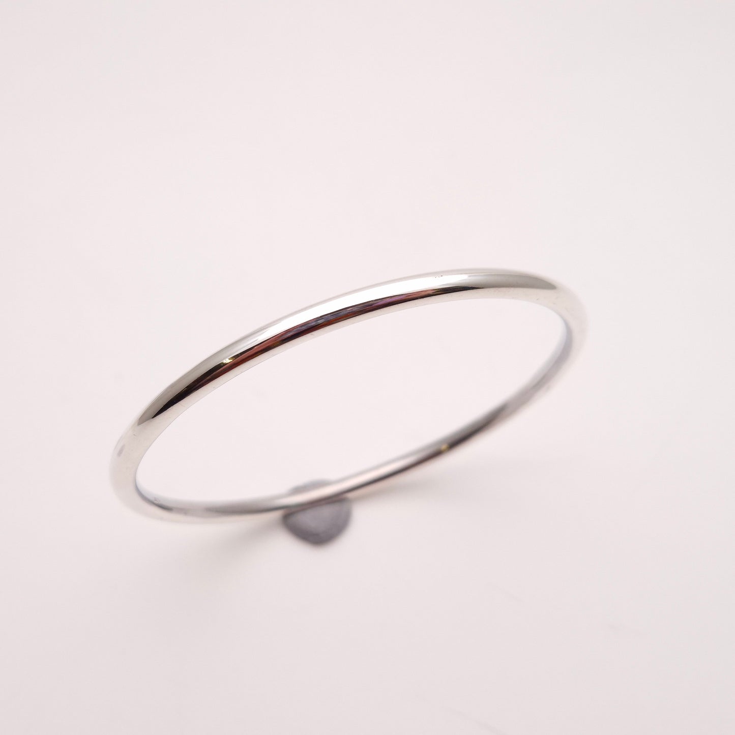 Sterling Silver Narrow Hollow Tube Bangle