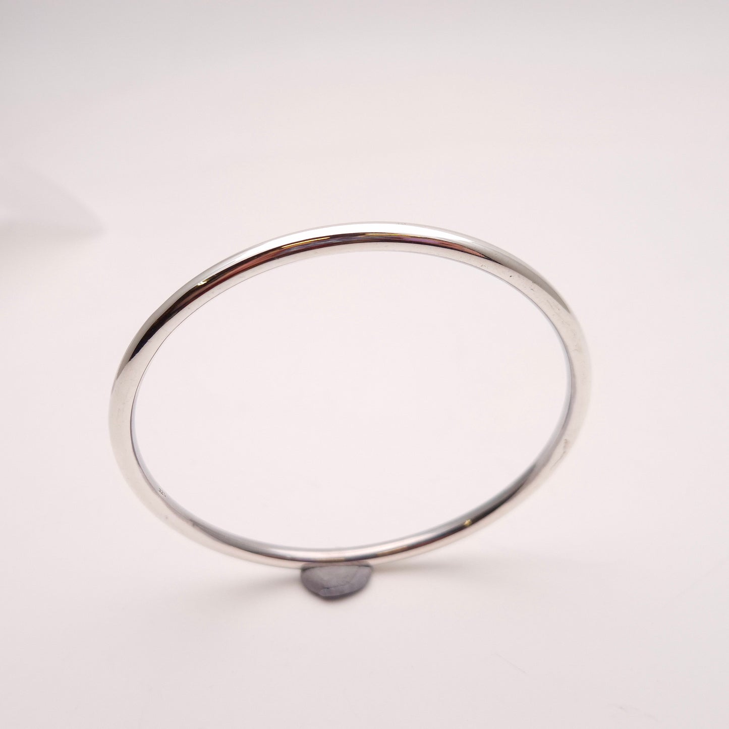 Sterling Silver Narrow Hollow Tube Bangle
