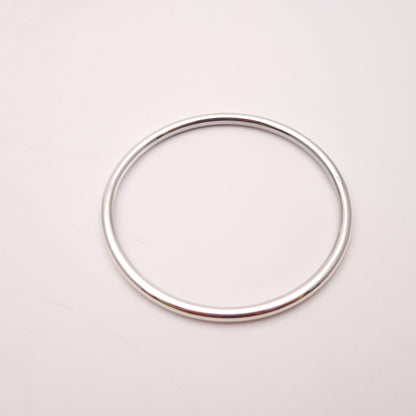 Sterling Silver Narrow Hollow Tube Bangle