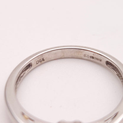 18ct White Gold Emerald Cut Emerald and Diamond Set Shoulders Ring