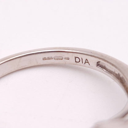 9ct White Gold Chequerboard Cushion Cut Smoky Quartz and Diamond Ring