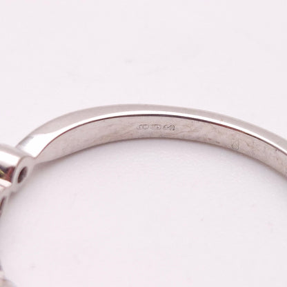 9ct White Gold Diamond Set Half Eternity Fancy Round / Marquise Panel Band Ring