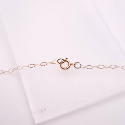 9ct Yellow Gold Orange Paste and Dogtooth Pearl Repro Vintage Openwork Necklace