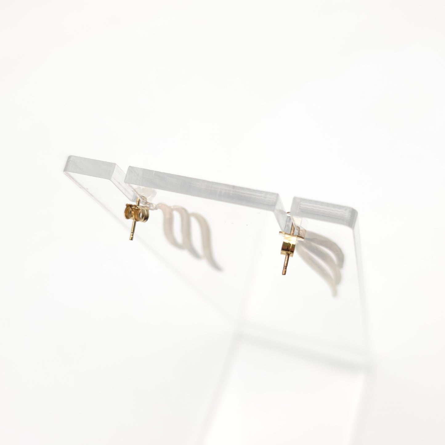 9ct Yellow Gold Extra Large Lightweight Openwork Wiggle Drop Earrings