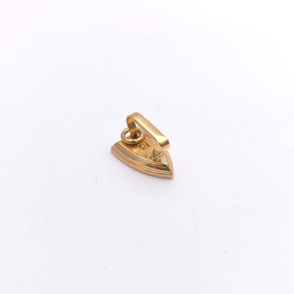 9ct Yellow Gold Small Iron Charm / Pendant