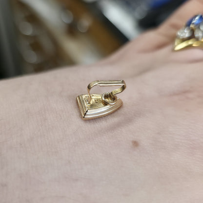 9ct Yellow Gold Small Iron Charm / Pendant