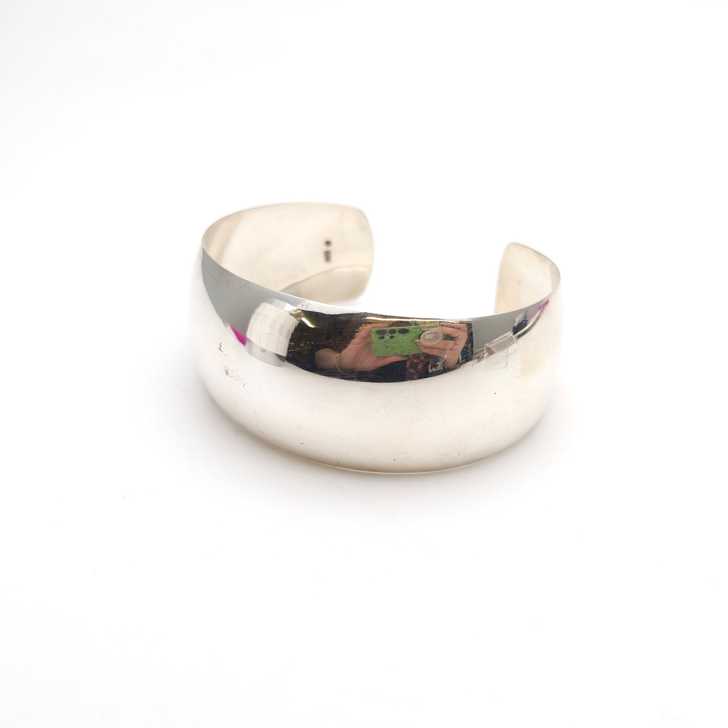 Sterling Silver Extra Wide Cuff Style Bangle