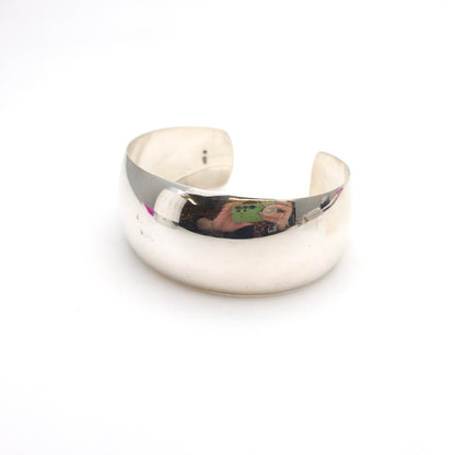 Sterling Silver Extra Wide Cuff Style Bangle