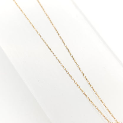 9ct Yellow Gold Foliate Marquise Ruby and Small Round Diamond Pendant Necklace