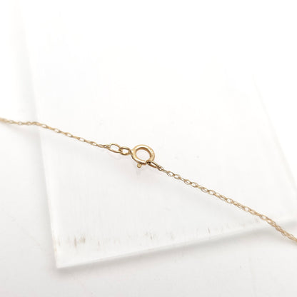 9ct Yellow Gold Foliate Marquise Ruby and Small Round Diamond Pendant Necklace