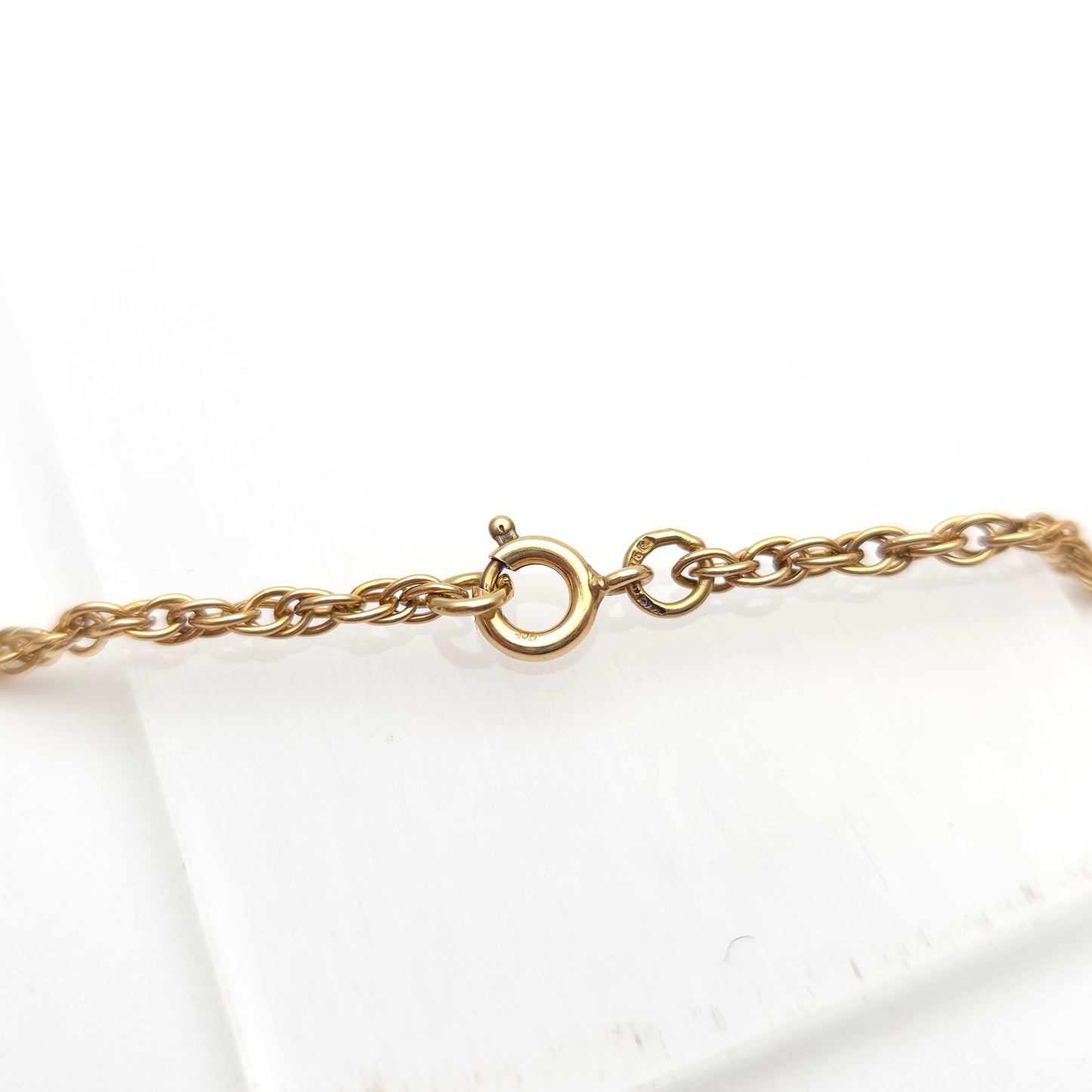 9ct Yellow Gold Prince Of Wales Twist Rope Chain 18 Inch