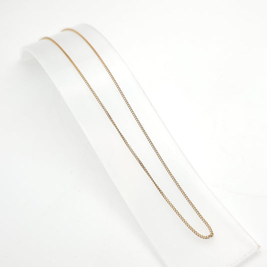 9ct Yellow Gold Curb Chain 18 inches