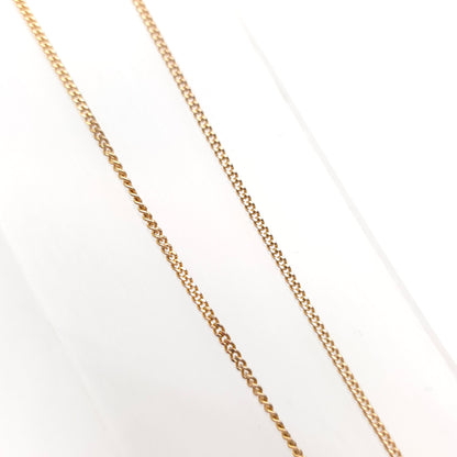 9ct Yellow Gold Curb Chain 18 inches