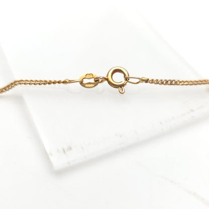 9ct Yellow Gold Curb Chain 18 inches