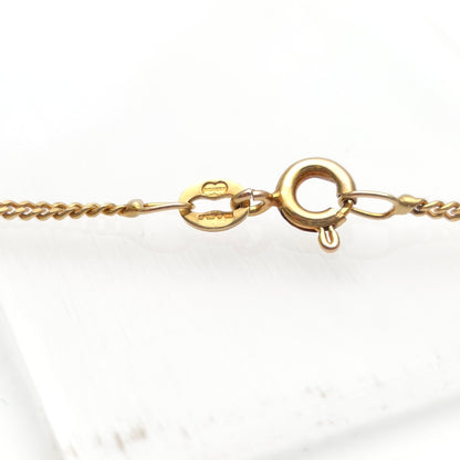 9ct Yellow Gold Curb Chain 18 inches