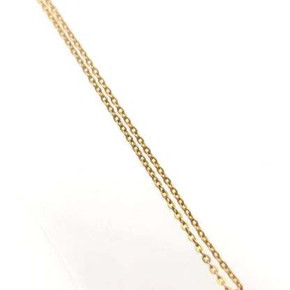 9ct Yellow Gold Antique Floral Pearl Wreath Pendant And Chain Necklace