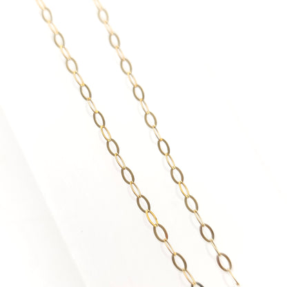 9ct Yellow Gold Oval Cut Lapis Lazuli Panel Pendant And Chain Necklace