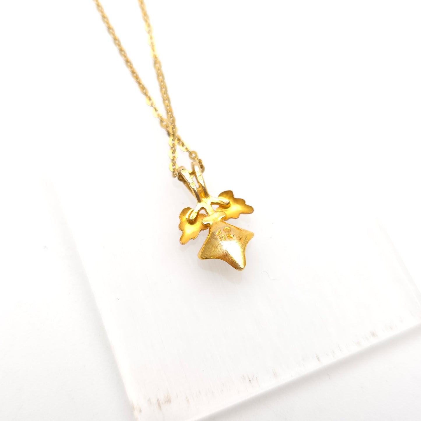 9ct Multi-Tone Gold Landstrom's Black Hills Gold And Pearl Pendant Necklace