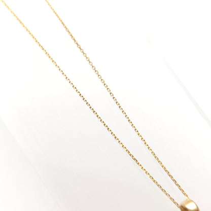 9ct Yellow And White Gold Diamond Set Triple Loop Pendant And Chain Necklace