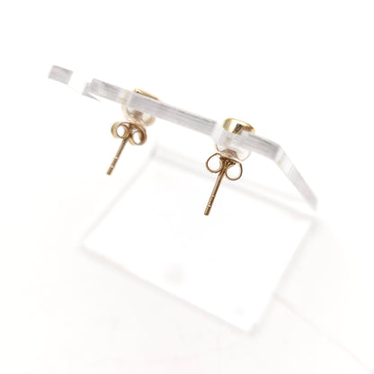 9ct Yellow Gold Small Pear Teardrop Shaped Amethyst Solitaire Stud Earrings