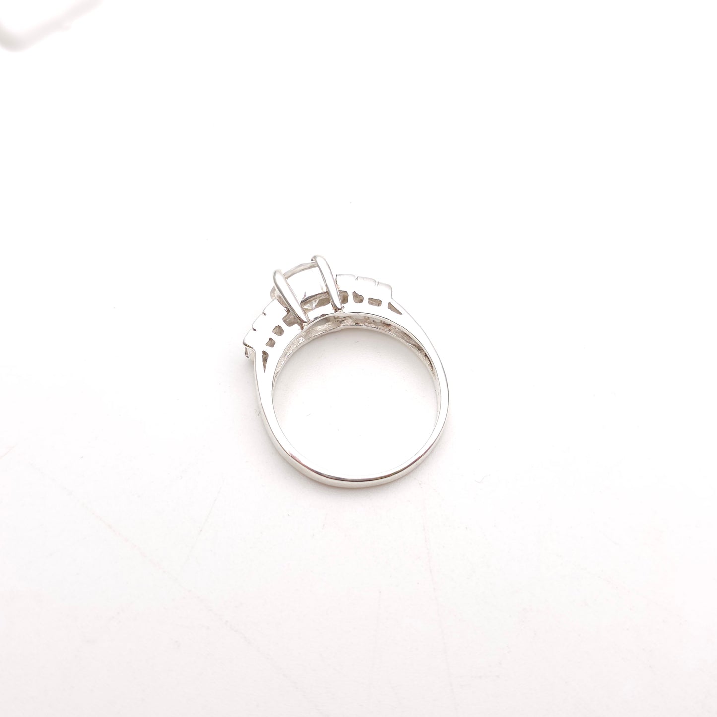 Sterling Silver Multi-Stone Cubic Zirconia CZ Statement Cocktail Ring