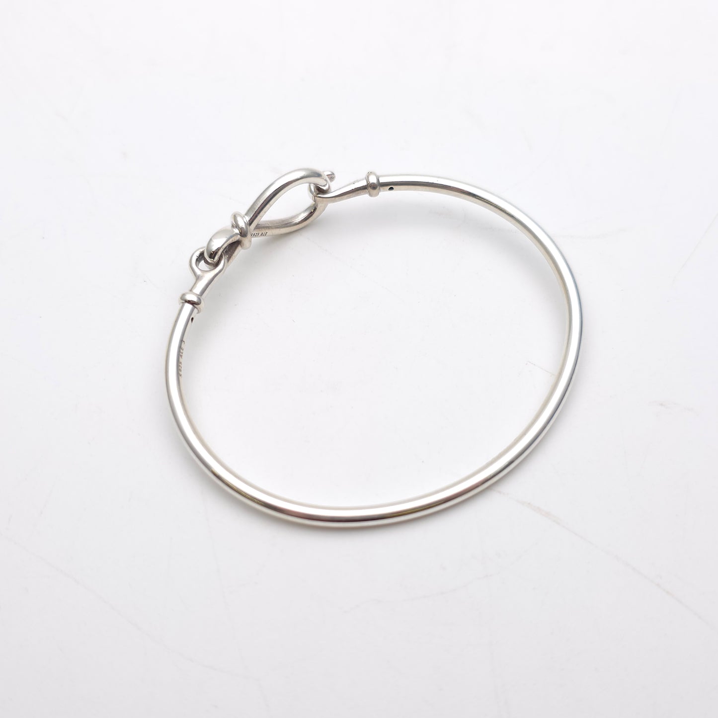 Sterling Silver Pandora Infinity Knot Solid Bangle