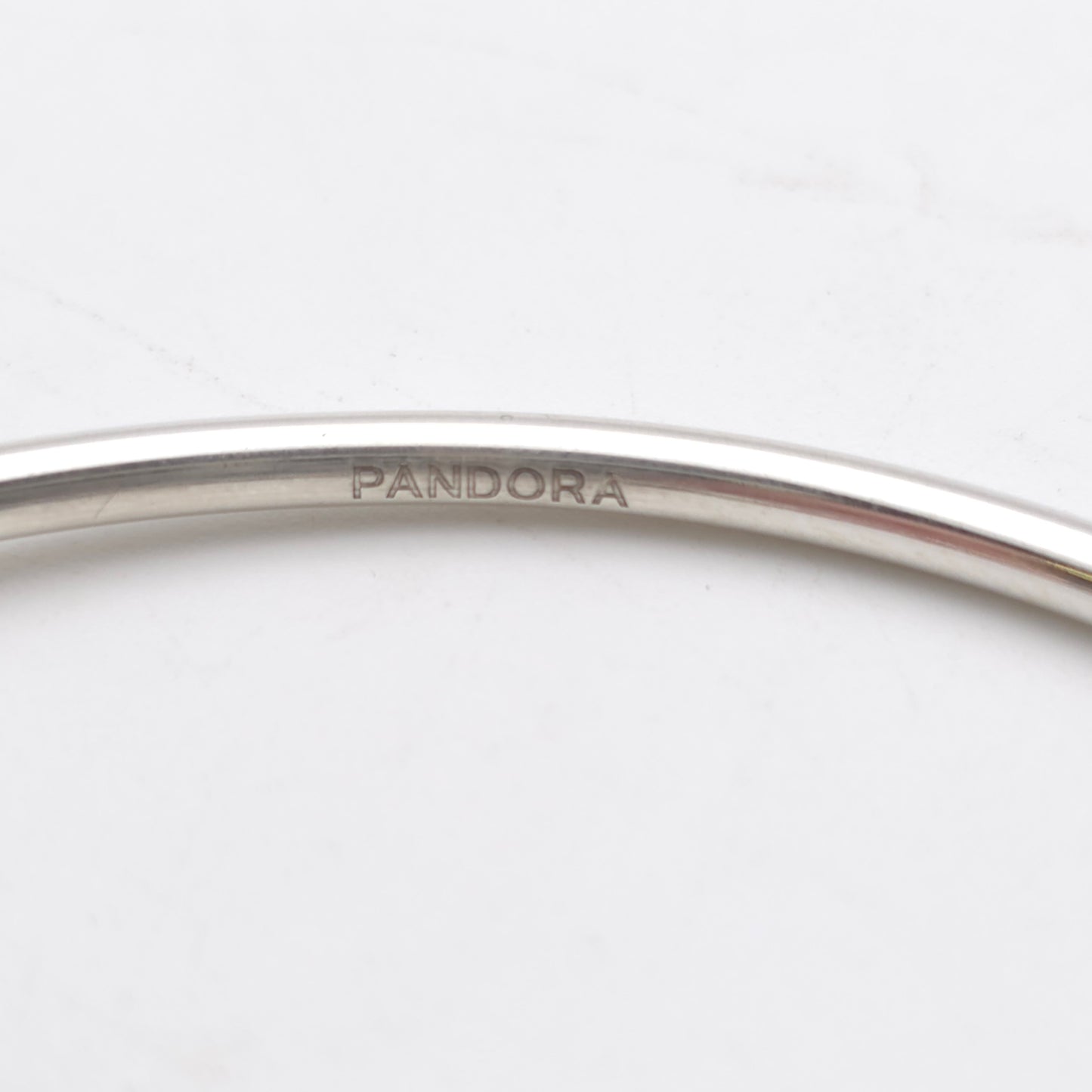 Sterling Silver Pandora Infinity Knot Solid Bangle