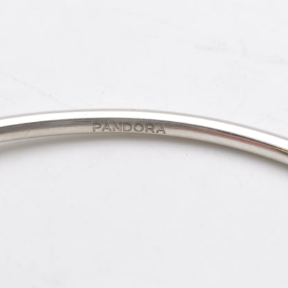 Sterling Silver Pandora Infinity Knot Solid Bangle