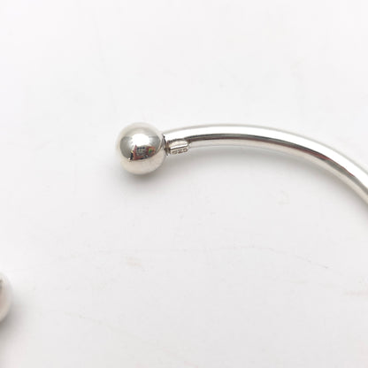 Sterling Silver Traditional Ball End Torque Bangle