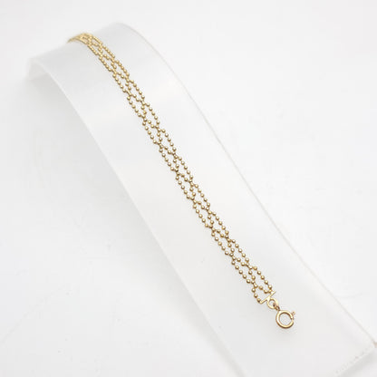 9ct Yellow Gold Lightweight Vintage Beaded Openwork Fancy Bracelet