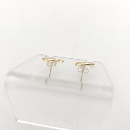 9ct Yellow Gold Small Lightweight Infinity Stud Earrings
