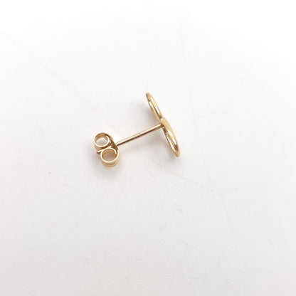9ct Yellow Gold Small Lightweight Infinity Stud Earrings