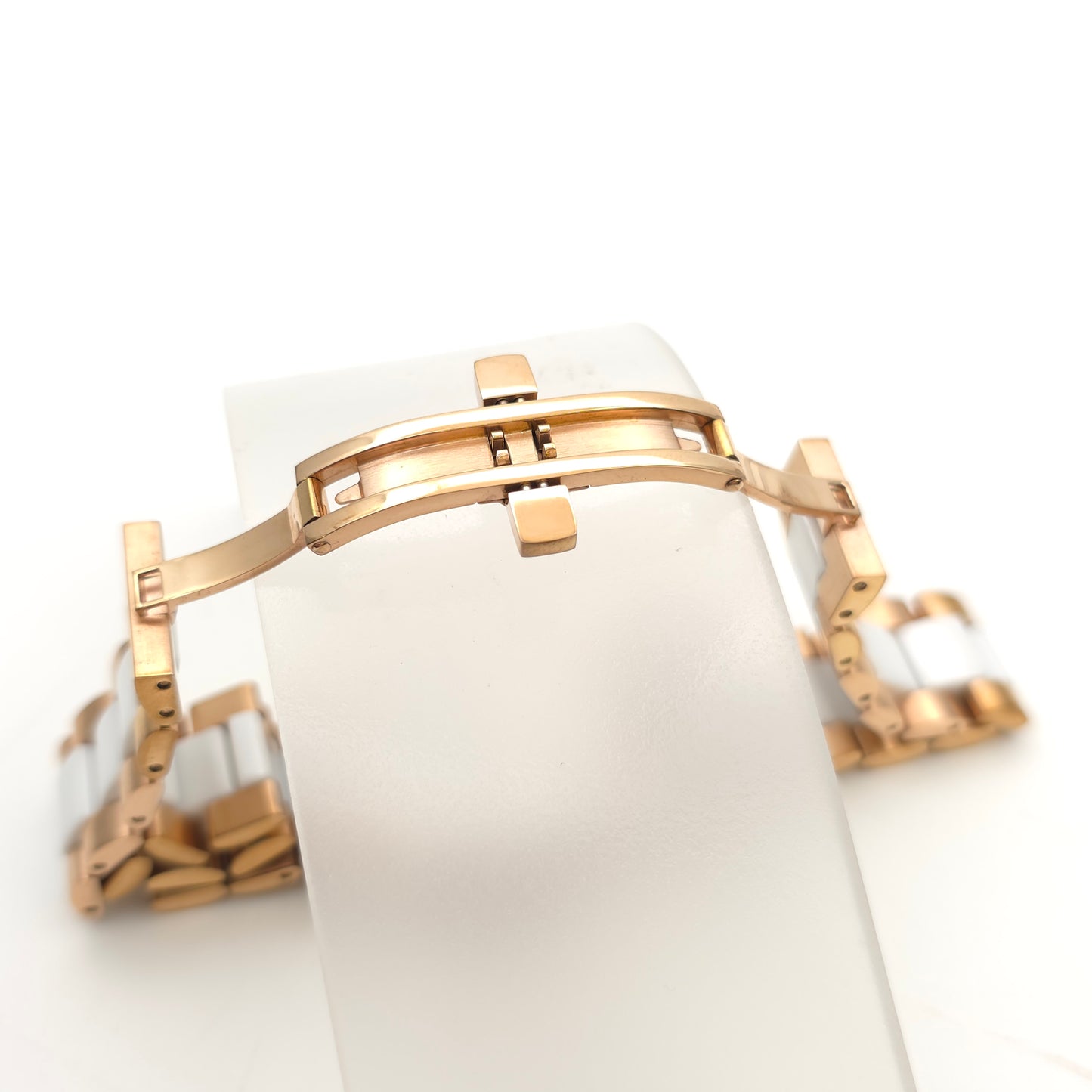 Ladies Clogau Rose Gold Coloured Case And White Ceramic Quartz Watch