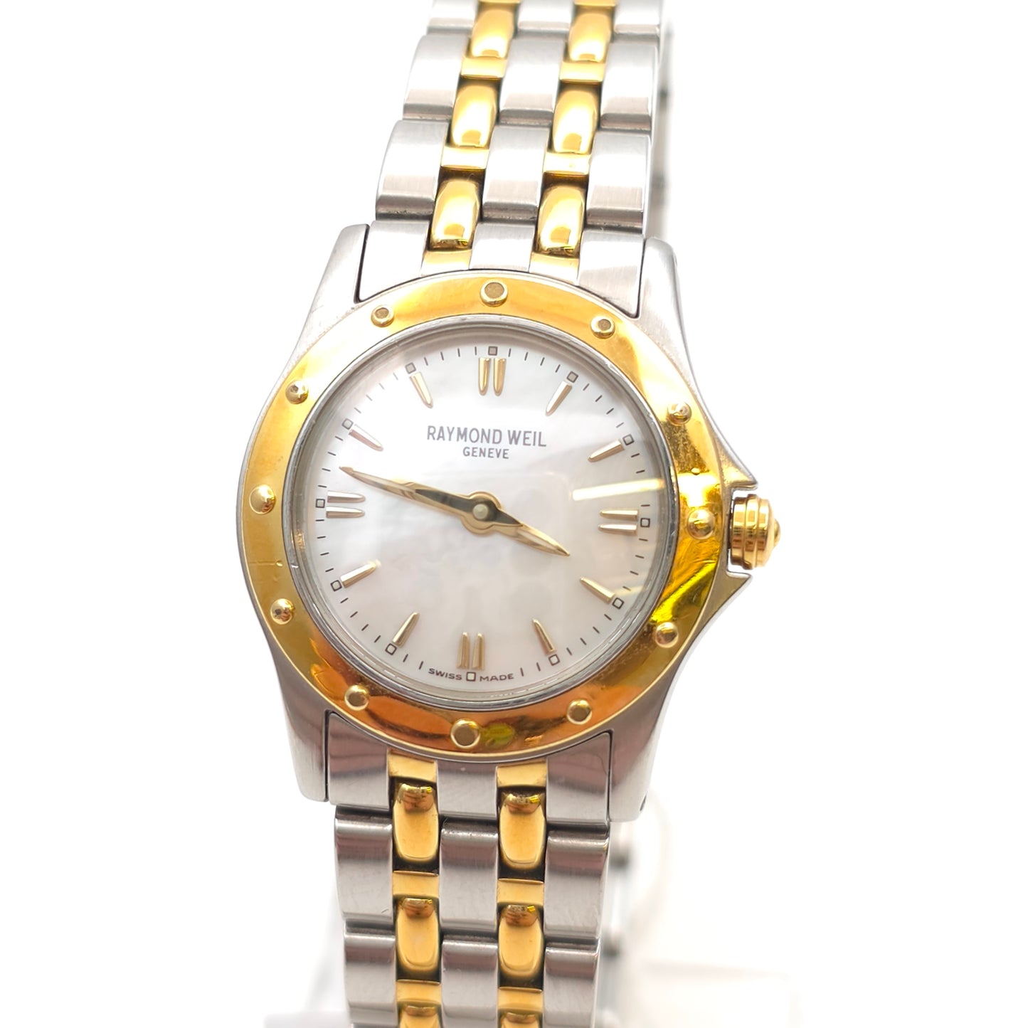 Ladies Raymond Weil Vintage Tango Two-Tone Mother Of Pearl Dial Watch